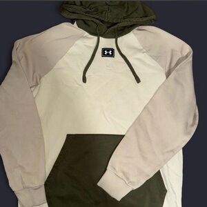 Under Armour Men's Hoodie - Olive and Cream